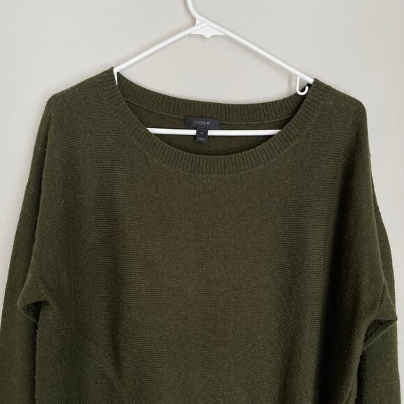J. Crew Green Bow Wool Sweater (Size M) - Picture 4 of 10
